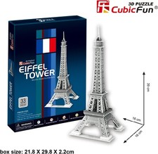 Cubic Fun C705H - "Eiffel Tower" - 33 pieces puzzle