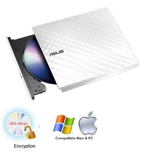 Grabadora externa DVD ASUS SDRW-08D2S-U diseño blanco diamante - Imagen 5 de 6