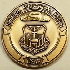 Air Commando Association ACA Special Operation Brass Air Force Challenge Coin
