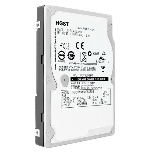 Hard Drive HGST 300GB HUC106030CSS600 10,000RPM SAS II 2.5'' Inch - Picture 2 of 5