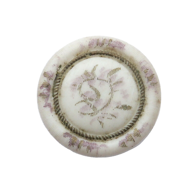 Lot De 10 Boutons Anciens En Pâte De Verre Blanc - Diamètre 20 Mm - Ronds - Pour Costume, Blazer, Chemise - Occasion Bon état