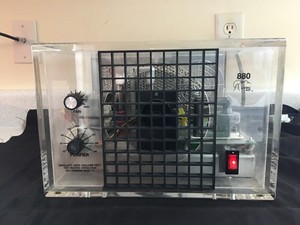 living air model 880 air purifier ozone generator clear see through