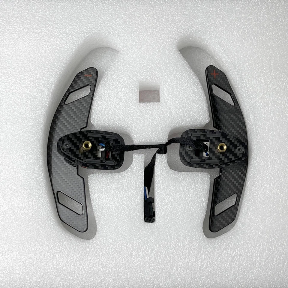 Palanca de cambios de fibra de carbono apta para Mercedes-Benz A B C E S G W205 W212 Brabus Foto 4 de 4