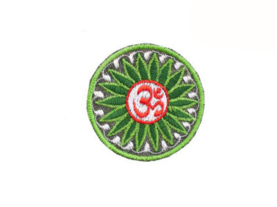 Au Iron On Patch Sew On Ebroidered Badge O Sybol Buddhist Hindu Rainbow Yoga - Foto 7