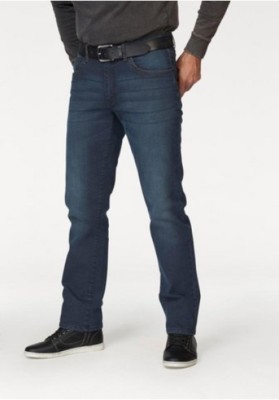 Arizona Jeans W30-W36 L32 Herren Straight Fit Hose Dark Blau Stretch Denim NEU