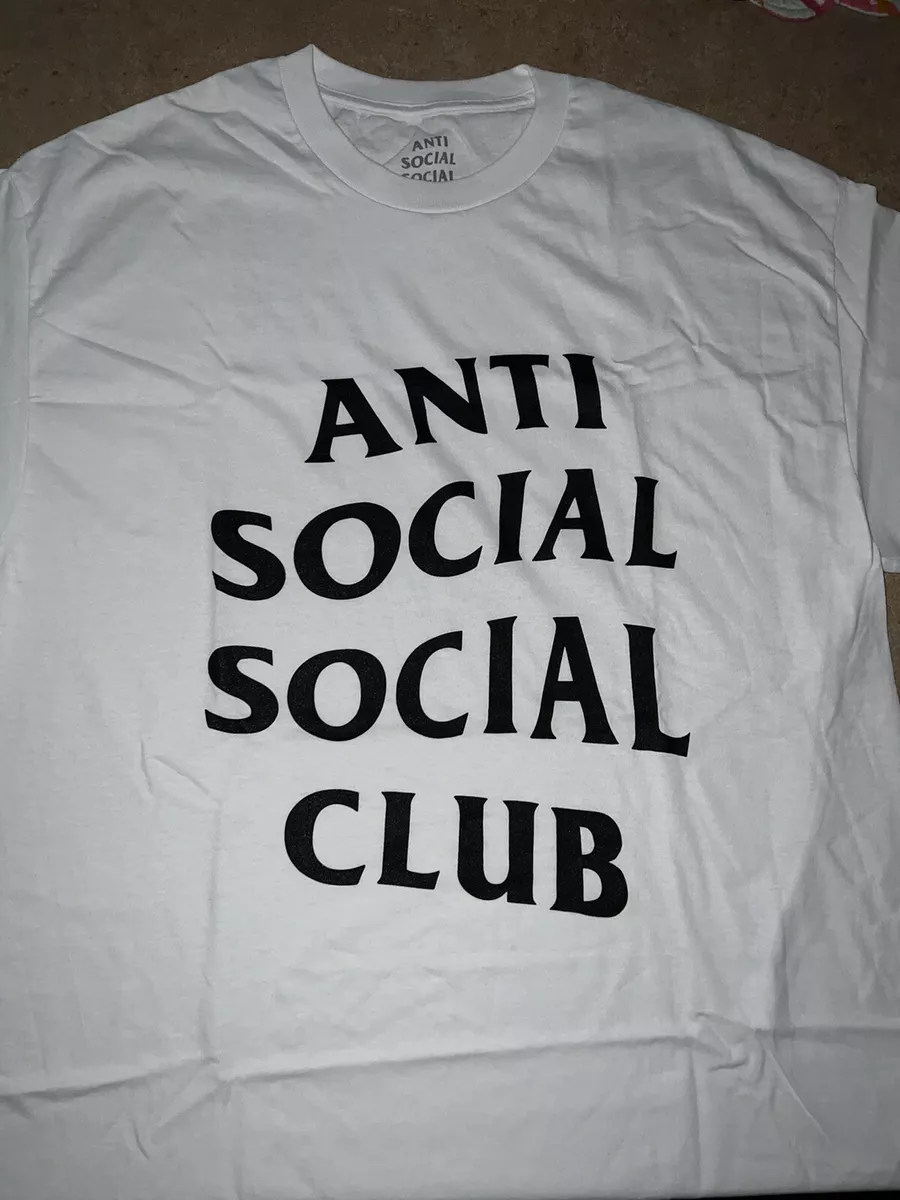 Anti social social club white cheap tee