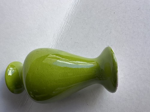 Jarrón de prueba raro Green Bauer o Vernon We Think #d para color/forma 1 de su tipo? - Imagen 4 de 8