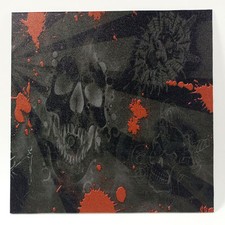 Infused Kydex Tat Skull Red Print 7.5" X 7.5" Sheet Multi Lots Available