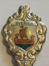 Vintage Souvenir Spoon Collectible Sverige Sweden