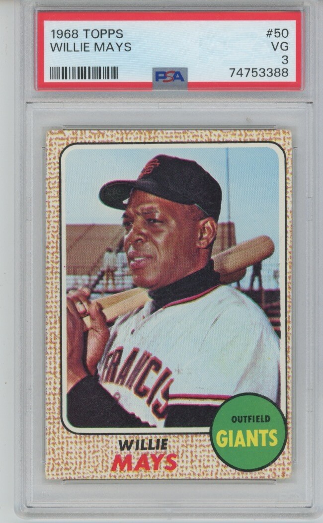Willie Mays - 1968 Topps #50 PSA 3
