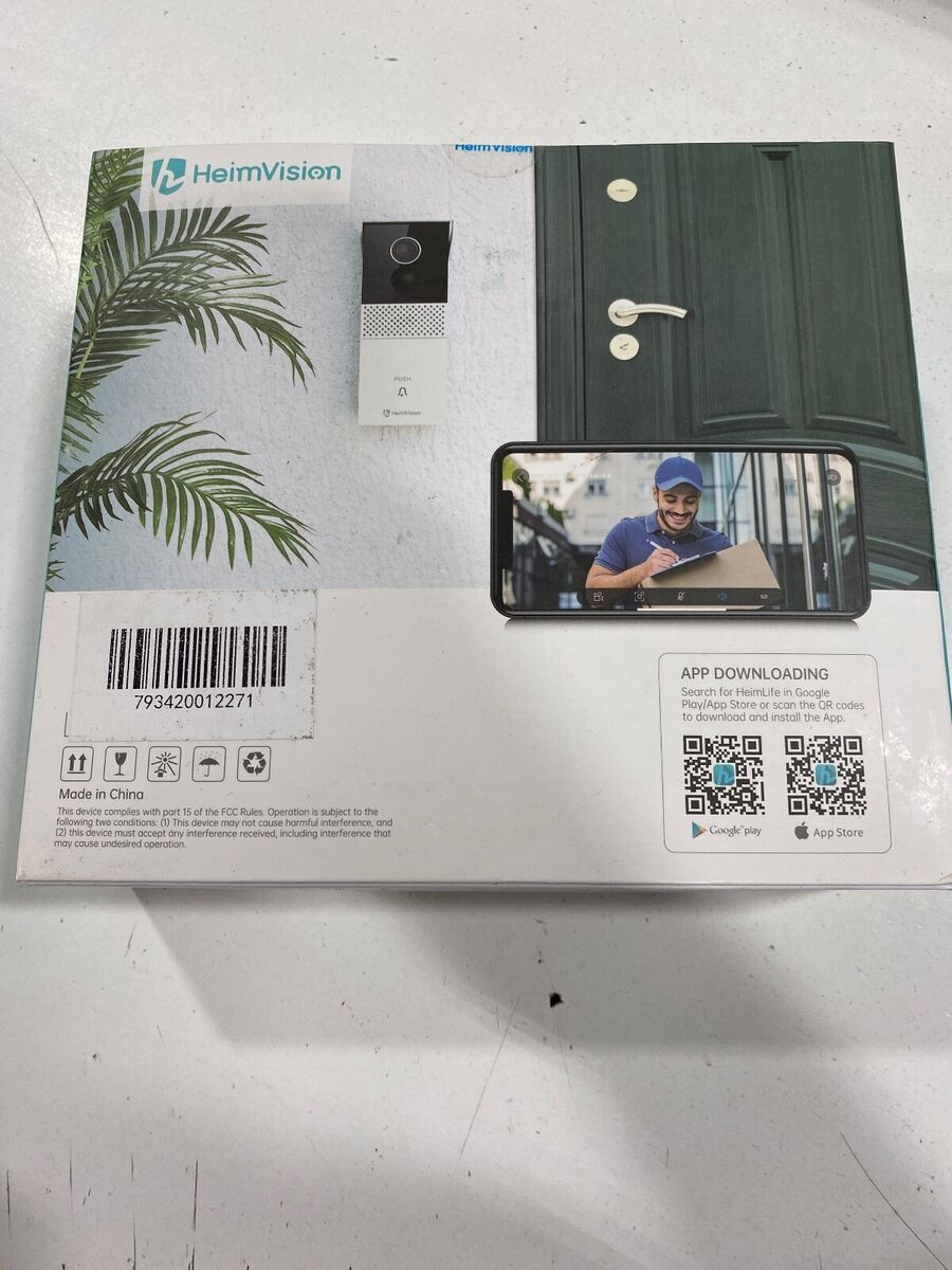 HeimVision Greets 1 Smart Video Doorbell - White | eBay HeimVision Greets 1 Smart Video Doorbell - White | eBay