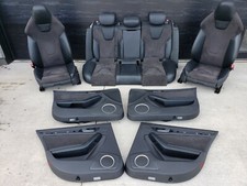 2009-2016 Audi S4 Front Rear Leather Alcantara Suede Seats W Door Panels 2009-2016 Audi S4 Front Rear Leather Alcantara Suede Seats W Door Panels