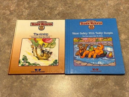 VTG The World of Teddy Ruxpin The Airship Water Safety  80s Books Free Shipping - Bild 1 von 4