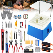 34Piece Stained Glass Kit,Stained Glass Grinder Automatic Water Filling