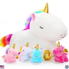 KMUYSL Toys for Girls Ages 3 4 5 6 7 8+ Years - Unicorn Mommy Stuffed Animal