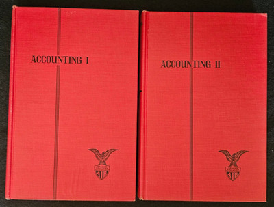 AIB American Institute of Banking Accounting I & II, 1958, 1957. HC Very Nice!