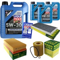 Mann Inspektionspaket 8L Liqui Moly Longtime 5W-30 FüR BMW X5 E53 3.0I