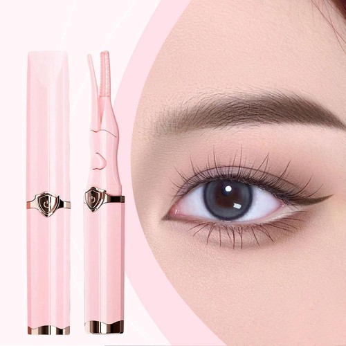 USB Rechargeable Electric Heated Eyelash Curler Long Lasting Toolss Makeup J7Q1 - Picture 3 of 13
