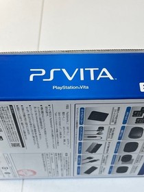 PS Vita PCH-1100 Sony Playstation complete Set Console Black Japan New