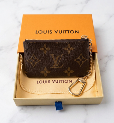 Authentic Louis Vuitton Monogram Key Pouch Pochette Cles Coin