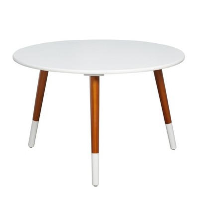 Mystic Wood 28'' Round Coffee Table White
