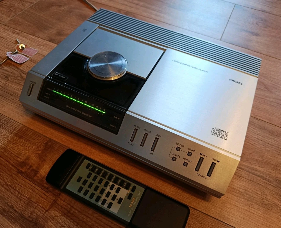 Philips CD Player CD-100, Revision Inkl. NOS + Metronom Umbau, Fernbedienbar!BDA - Bild 2 von 4