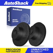 Front Drilled Slotted Brake Rotors Pair For Bmw X1 2012-2015 Awd Rwd L4 2.0l