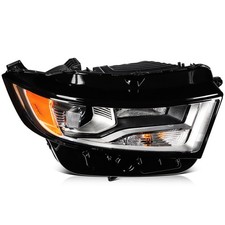 Right Passenger Side Fits 2015-2018 Ford Edge Headlights Assembly Black Housing