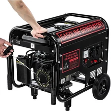3KW Gas Inverter Generator 215cc OHV Engine 110V+220V Dual Volt Overload Protect
