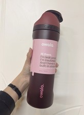 Owala Stainless Steel FreeSip 24 oz Water Bottle - Black Cherry | US SHIPPI