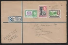 BRITISH HONDURAS BELIZE TO ENGLAND UK KGVI ON REGISTERED FIRST DAY COVER 1938