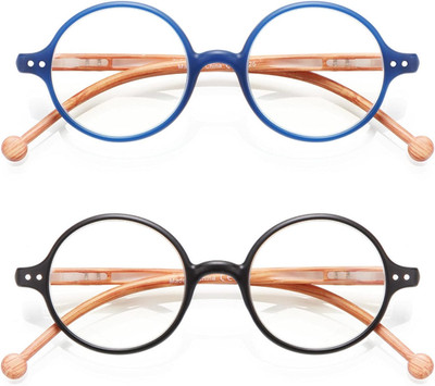 Round Reading Glasses Women Men Blue Light Blocking Circular Readers Unisex Ultr