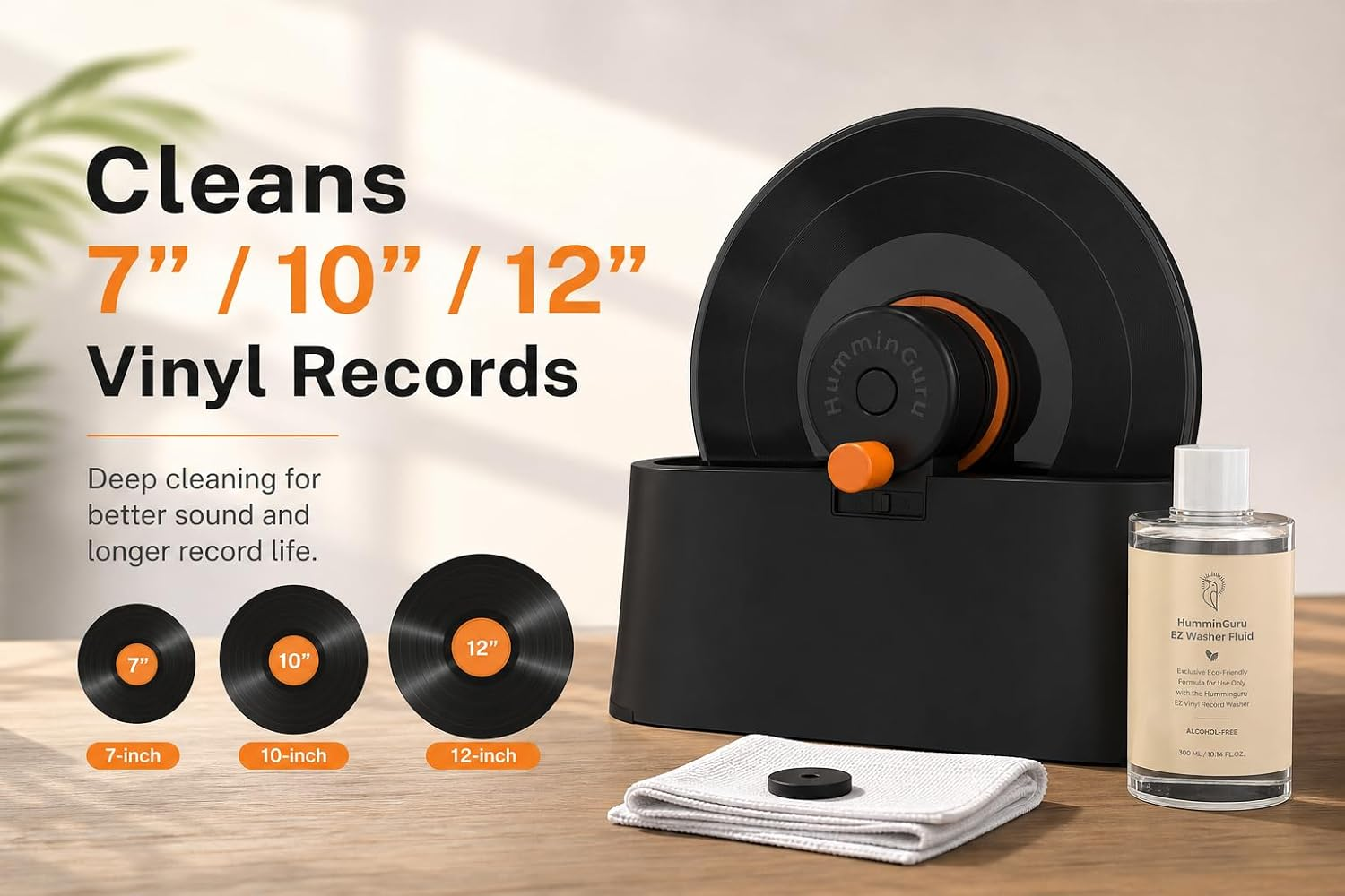 EZ Record Washer - Anti-Static Vinyl Record Cleaner Machine Kit ...
