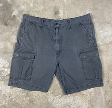 Vintage Y2K Levi Strauss Co. Cargo Shorts Size 38 Gray Snap Button Pockets