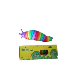 Rainbow Wriggle Slug Sensory Slug Fidget Toy 19cm
