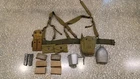WW2 US Military Belt 1911 Magazine Suspenders Canteen Bandage Pouch Officer ?