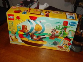 LEGO DUPLO, Disney Jake's Pirate Ship Bucky with  Box # 10514 COMPLETE, FUN
