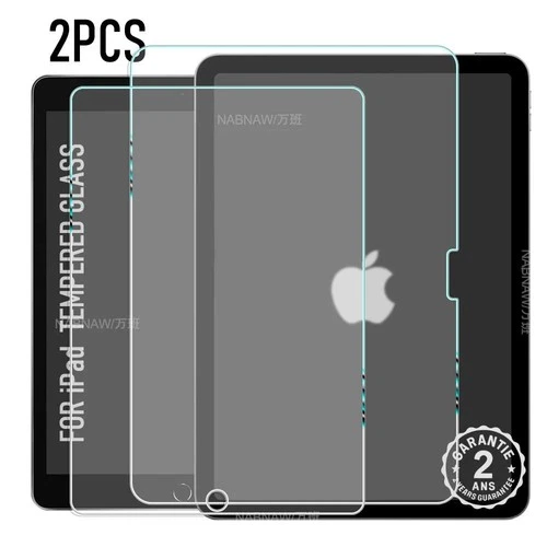 2X Verre Trempé Protection Ecran iPad Pro Air 11 10 9 8 7 6 5 4 3 2 1 Mini M2 M4