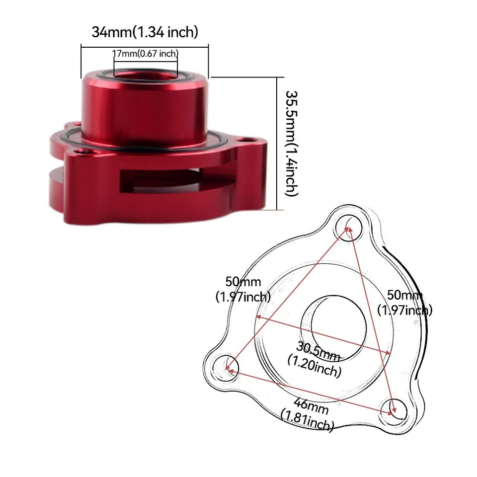 Blow Off Valve Adapter for Ford Mustang Escape Fusion 2.3L 1.5L 1.6L EcoBoost - Image 2 of 4