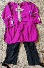 Sapphire Pakistani khaddar Salwar Kameez Purple Embroidered Girls Set 2-3Y