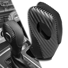 Gear Shift Cover Black Genuine Leather Gear Shift Knob Cover for Ford Focus 2...