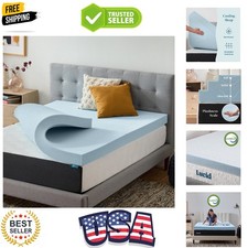 4 Inch Memory Foam Mattress Topper, Twin Size – Cooling Gel Bed Topper – Prea...