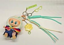 Kawaii Rainbow Plush Doll Key chain Cute Bag Charm Tassel Pendant Accessory