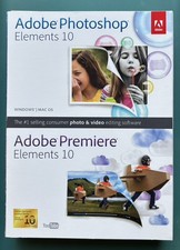 Adobe Photoshop Elements and Premiere Elements 10 for PC, Mac w/serial s