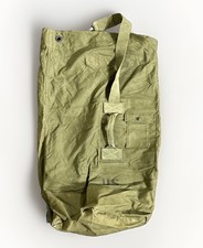 Vtg 1970 Vietnam War US Army Canvas Duffel Bag OD Green DSA-100-70-F-0277 GI