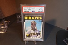 1986 Topps Traded Barry Bonds #11T Graded PSA 8 Rookie Baseball Card RC. rookie card picture