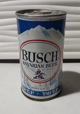 USCH BAVARIAN TAB TOP STRAIGHT STEEL ZIP TAB BEER 12oz CAN ST. LOUIS, MO