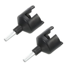 Electric Fence Insulator Screw-in Ring Insulator Wood Post Insulator Black 2 Set