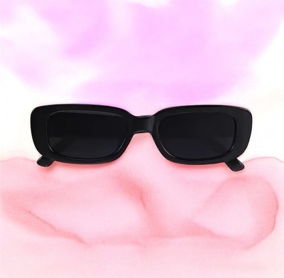 Trendy Rectangle Black Pink Sunglasses Women Men Retro Square Fashion Shades Amazon.com: GIFIORE Retro Rectangle Sunglasses For Women  main image 3