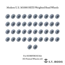 ETMODEL P35-171 1/35 U.S.M1000 HETS Weighted Road Wheels For HOBBYBOSS Kit